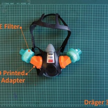 draeger dar filtre adaptörü hme aracı araçlar 3d print model - Mito3D