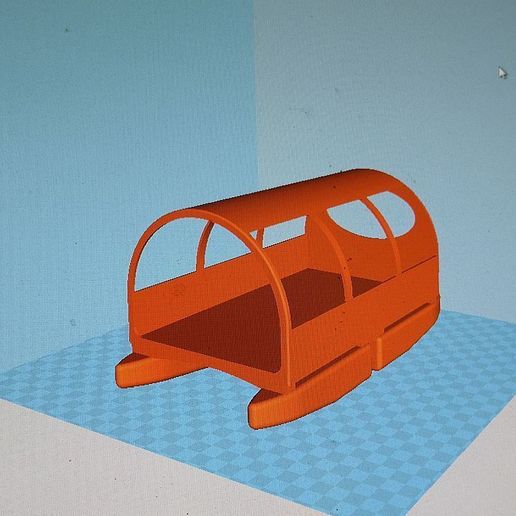 draft solar powered mini houseboat bicycle trailer 3d_printer_parts 3D print model - Mito3D