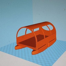 draft solar powered mini houseboat bicycle trailer 3d_printer_parts 3d print model - Mito3D