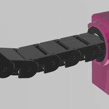 drag chain connector biqu b1 bed cable tool belt management upgrade 3d printer parts 3d print model - Mito3D