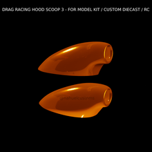 drag racing hood scoop 3 - model kit custom diecast rc 3d print model - Mito3D