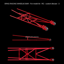 trascinare corsa impennata bar modello kit rc personalizzato pressofuso 3 trazione Willy dragster pro mod azione 3d print model - Mito3D