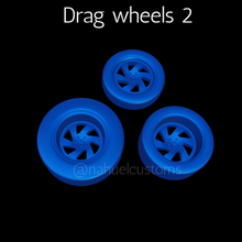 drag wheels 2 - custom diecast tyres rims tires racing 3d print model - Mito3D