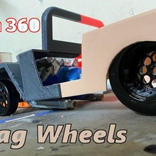 drag wheels cardrag racing model car 3d print model - Mito3D