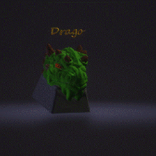 drago keycap 3d print model - Mito3D