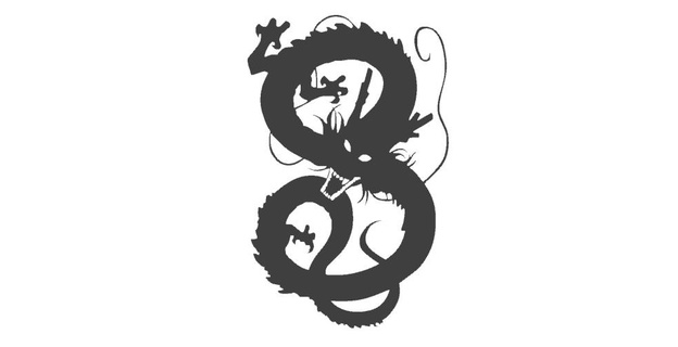 dragão Shenron Dragão dinossauro animal interior Projeto d20 mágico nerd fantasia chaveiro emblema logotipo parede dragoshenron esfera 3d print model - Mito3D