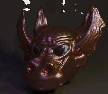 dragon's head 3d print model - Mito3D