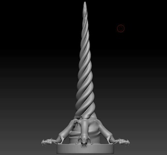 dragón retorcido cola escultura continuar stl 3d impresión 3d print model - Mito3D