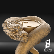drago-yin yang-bracciale gioielli braccialetto drago yin yang 3dprint stl libero gioiello 3d print model - Mito3D
