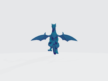 dragon magic fantasy game play 3d print model - Mito3D