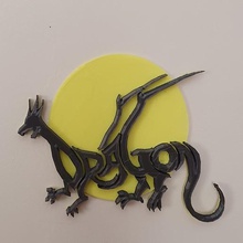 de dragon la maison animaux l'entreprise l'apprentissage des lettres lettre douceur art famille en plastique décor décoration 3d print model - Mito3D