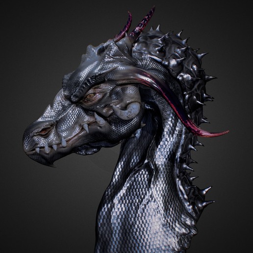 dragon Kunst dnd 3D print model - Mito3D
