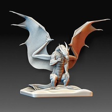 Dragão arte animal criatura dragões imprimível modelo high poly 3d print model - Mito3D