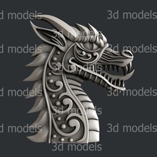 Ejderha Sanat 3dmodels yazıcı kemikler büyü Artcam istemek Vcarve 3d print model - Mito3D
