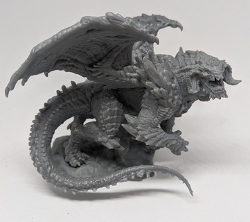 dragon fantaisie animal art jouet monstre table dnd statue bête patron 3d print model - Mito3D