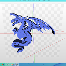dragon 3 tribal design 3d print model - Mito3D