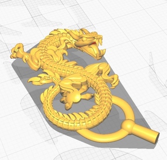 dragon 3 Art 3d print model - Mito3D