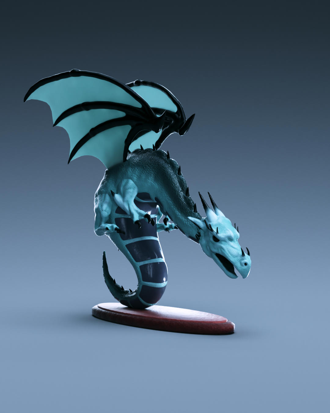 dragon 3d miniature andor junior famille fantaisie Jeu jeu plateau table marteau guerre Légende of 3D print model - Mito3D