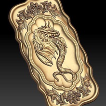 dragon art frame cnc 3d print model - Mito3D