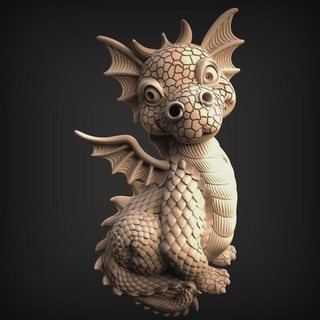 dragon baby 3d print model - Mito3D