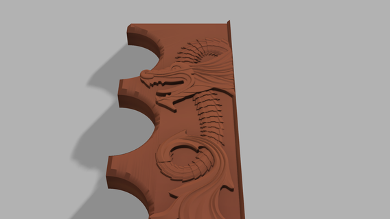 Dragão gamão verificador costas jogos madeira escultura cnc resina mofo poliéster stl 3d print model - Mito3D