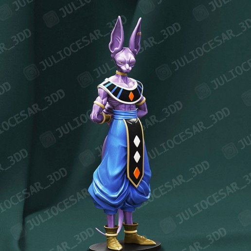 dragon ball - beerus sama art z super factures goku vegeta cellule dieu buu l'anime gogeta whis bulma champa gohan congélateur sculptures 3D print model - Mito3D