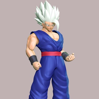 continuar pelota gohan bestia arte fan esfera dragón dbfz anime manga 3dprint 3dprinting figura estatua dibujos animados cómic Arte animal personaje juego diseño 3d print model - Mito3D