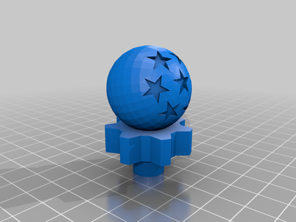 Drago palla pomello 7 stelle 3d stampante Accessori 3d print model - Mito3D