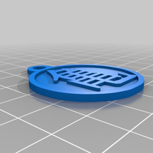 Ejderha top Roshi sembol anahtarlık Ejder topu kanji madeni para 3d print model - Mito3D