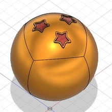 continuar pelota 3 estrellas súper goku gohan goten vegeta bañador cifra bulma manga 3d print model - Mito3D