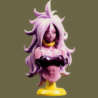 dragon ball androide 21 bust super woman 3d print model - Mito3D