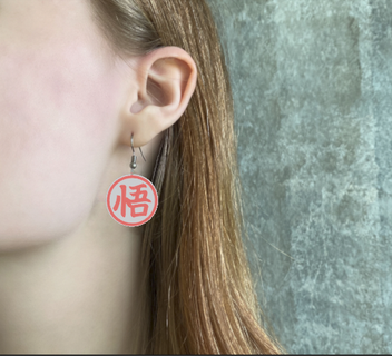 dragon ball earrings earrings dragon ball goku jewelry keychain necklace anime sleeve  3d print model - Mito3D