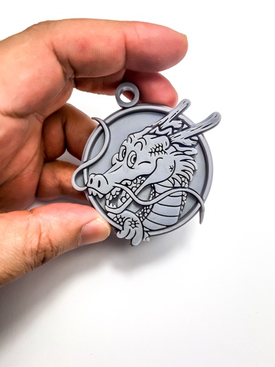 drago palla portachiavi goku chiave squillare pendente 3d print model - Mito3D