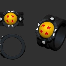 dragon ball ring art dragonball fashion jewelry 3d print model - Mito3D