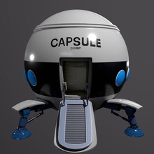 dragon ball ship - capsule vehicle 3d print model - Mito3D