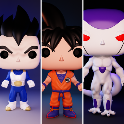 dragon balle goku végéta congélateur art freeza anime 3d print model - Mito3D