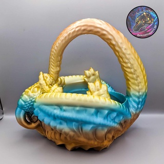dragon basket planter candy halloween easter 3d print model - Mito3D