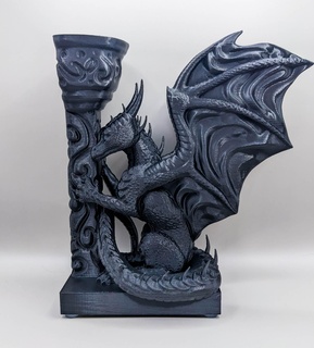 dragon serre livres étagère décor fantaisie train lire livre fin 3d print model - Mito3D