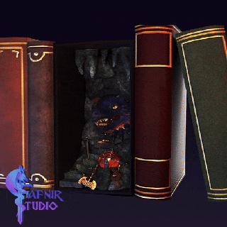 Dragão booknook livro fantasia arte estante miniatura decoração biblioteca casa cultos dragão 3d print model - Mito3D