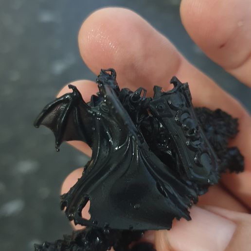 Drachen geboren Dämon Wolf Spiel Kriegsherren Harz Modell 3D print model - Mito3D