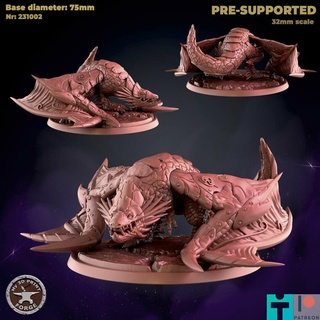 dragon boss Game fantasy warcraft dnd miniature stl presupported model resin wow ulduar raid dungeon flame razorscale 3d print model - Mito3D