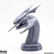 dragon bust 3 3d print model - Mito3D