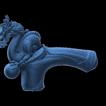 dragão de cana-de-v1 jóias bengala cana 3d print model - Mito3D