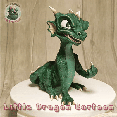 dragon cartoon 3mf file prusaxl & bambu fun joy animal bambulab multicolor prusa xl 3d print model - Mito3D