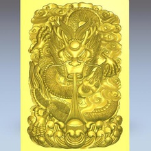 dragon clouds art creature oriental relief cnc 3d printing chinese japan sculpture engraving woodcarving artcam traditional 3d print model - Mito3D