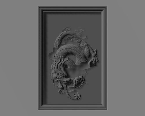 dragon cnc design art stl 3d print model - Mito3D