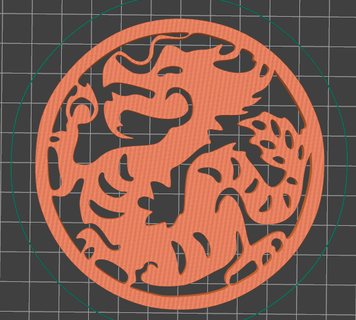 dragon coin shenlong chinese currency keychain 3d print model - Mito3D