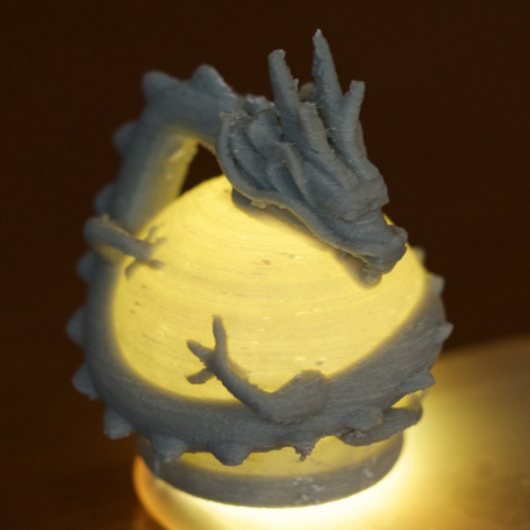 ejderha kristal top gadget 3D print model - Mito3D