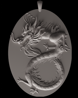 dragon culon Jewelry zbrush 3d print model - Mito3D