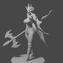 dragon cult sorceress miniature tabletop dnd character cultist mage 3d print model - Mito3D
